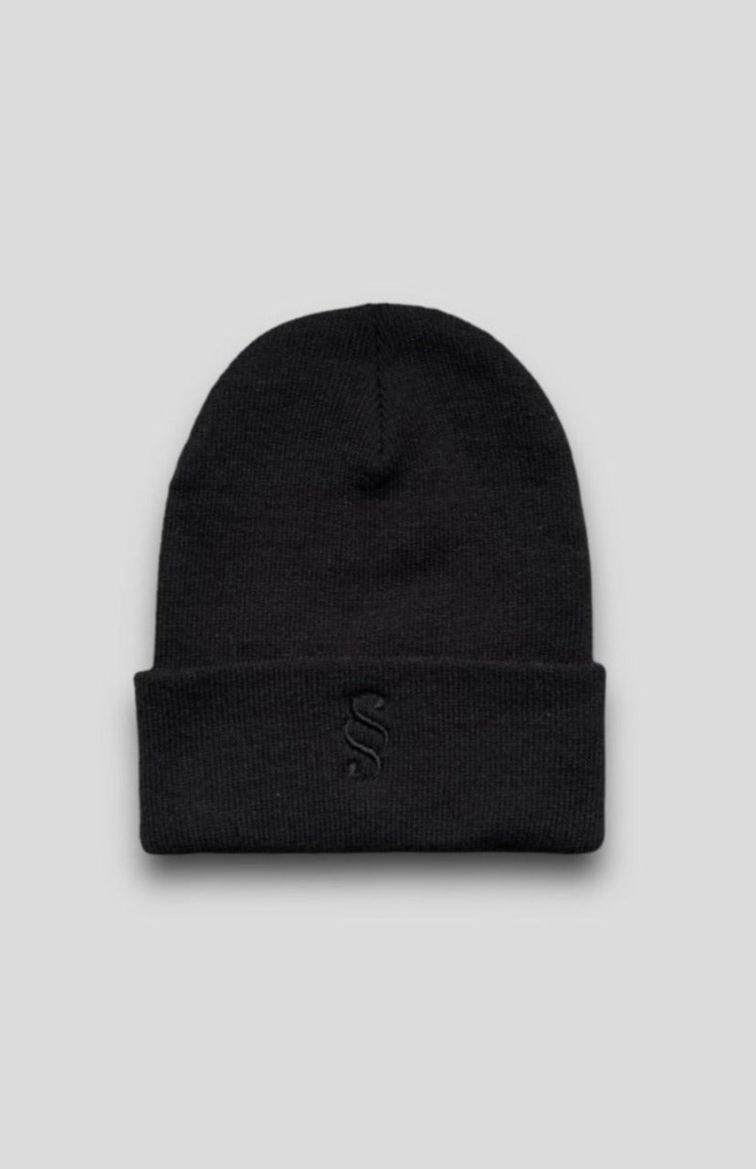 SIGNATURE BEANIE - DOUBLE BLACK