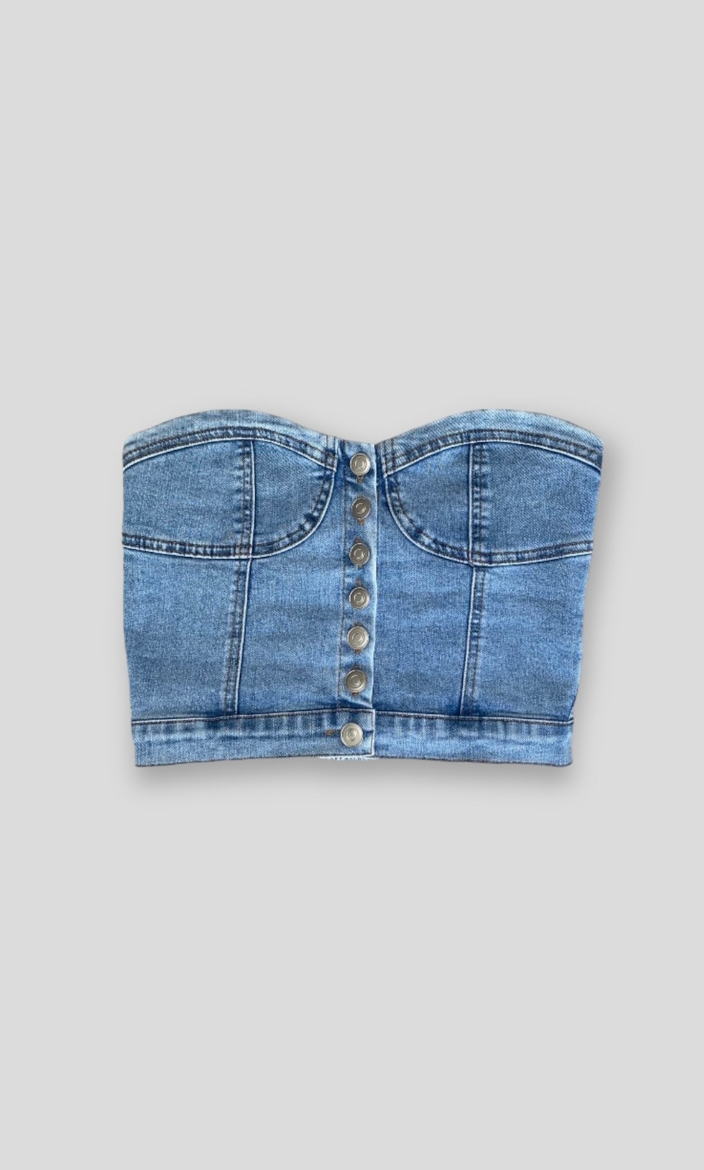 DIVINE DENIM CORSET TOP