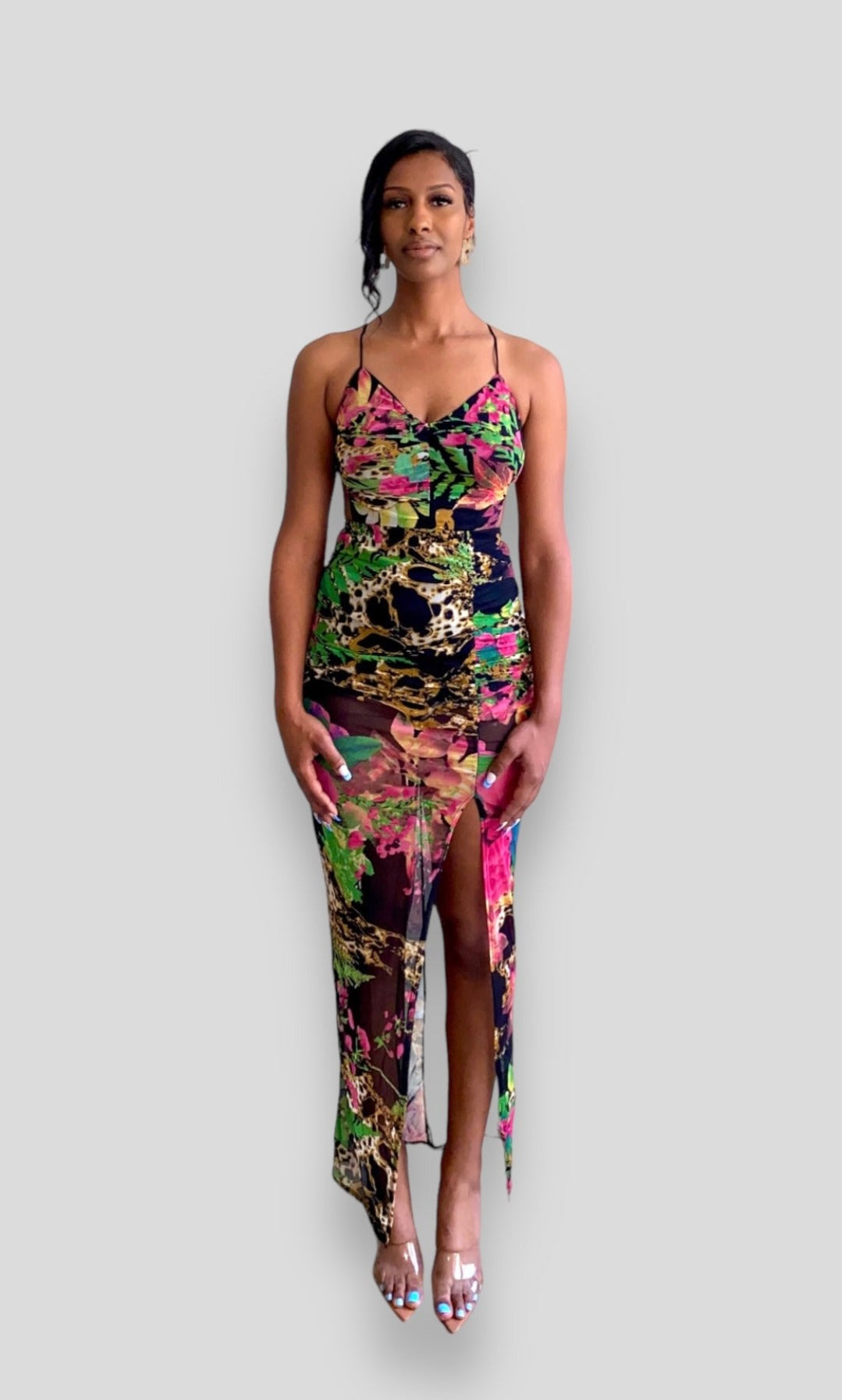 TROPICAL NIGHTS MAXI DRESS