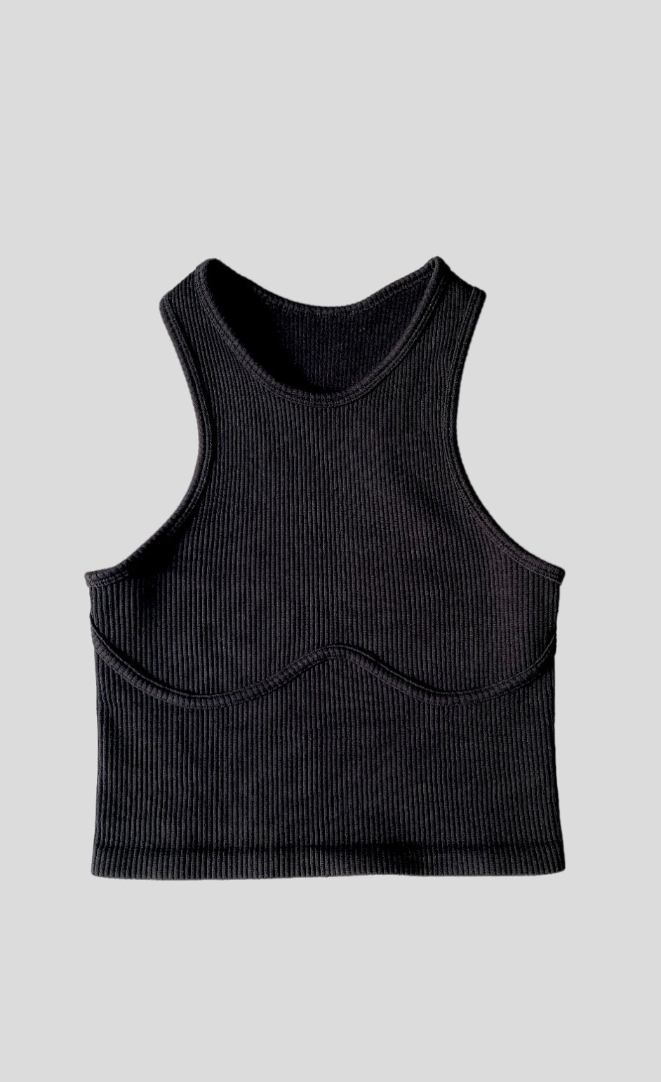 NOIR CONTOUR RIB TANK